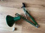 Vintage knijp lamp groen, Ophalen, Gebruikt