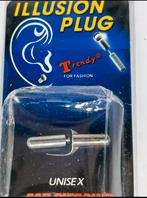 TRENDY FOR FASHION ILLUSIONIST PLUG UNISEX EAR PIERCING, Ophalen of Verzenden, Nieuw, Overige materialen, Oor- of Traguspiercing