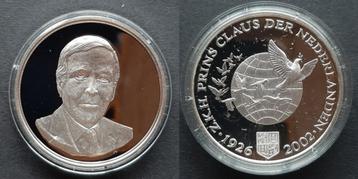 Prins Claus 2002 zilver beschikbaar voor biedingen