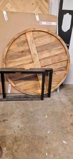 Mangohoutentafel 150 cm, Huis en Inrichting, Tafels | Eettafels, Ophalen, Gebruikt, Rechthoekig, 100 tot 150 cm