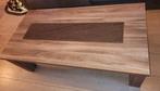 Mooie salontafel met houten blad, Huis en Inrichting, Tafels | Salontafels, Gebruikt, 100 tot 150 cm, Modern, Rechthoekig
