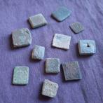 Bodemvondst Friesland: 11 oude Loden Muntgewichten, Verzenden