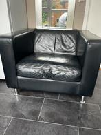 Saddle lederen banken en fauteuil., Ophalen, Gebruikt, Leer, 75 tot 100 cm