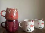 4 hema kerst mokken, Ophalen of Verzenden, Zo goed als nieuw, Overige stijlen, Kop(pen) en/of Schotel(s)