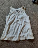 Mooie top met sier hals maat m/l, Maat 38/40 (M), H&M, Wit, Ophalen of Verzenden