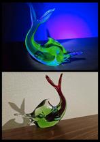 Murano sommerso uraniumglas vis. Vintage retro uranium glow, Antiek en Kunst, Ophalen of Verzenden