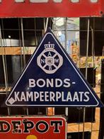 Oud emaille reclamebord ANWB Kampeerplaats, Ophalen of Verzenden