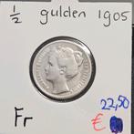 halve gulden 1905 nederland Wilhelmina, Postzegels en Munten, Munten | Nederland, ½ gulden, Verzenden, Zilver, Koningin Wilhelmina