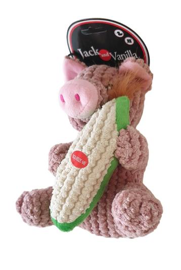 Jack and Vanilla Shizzlies Varken + Maïskolf 25 cm KOOPJE!!! beschikbaar voor biedingen