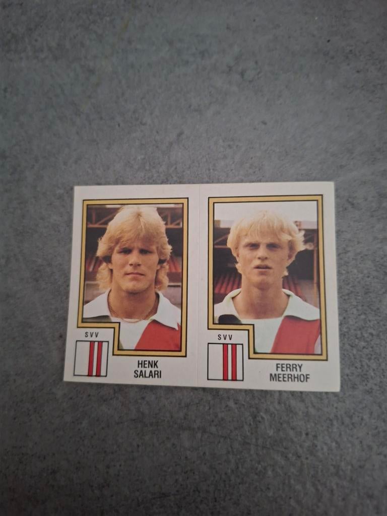 Panini sticker Voetbal 83. Spelers Salari/Meerhof SVV., Verzenden, Zo goed als nieuw, Sticker