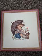 Handgemaakt borduurwerken in lijst, Hobby en Vrije tijd, Borduren en Borduurmachines, Ophalen of Verzenden, Zo goed als nieuw