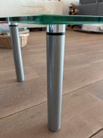 Salontafel van geslepen glas, Huis en Inrichting, Tafels | Salontafels, Ophalen, Minder dan 50 cm, 100 tot 150 cm, Modern