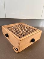 Houten labyrint game / knikker doolhof spel | Groot formaat, Hobby en Vrije tijd, Gezelschapsspellen | Overige, Ophalen of Verzenden