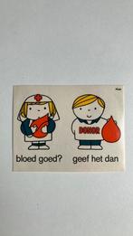 Sticker ‘Bloed goet? Geef het dan’ Dick Bruna, Verzamelen, Stickers, Ophalen of Verzenden, Nieuw