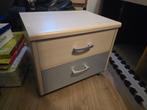Nachtkastje met laden/op wieltjes 51x46x40cm, Huis en Inrichting, Slaapkamer | Nachtkastjes, Gebruikt, Ophalen of Verzenden, 45 tot 65 cm