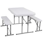 Tafel met zitbanken inklapbaar, Ophalen, Gebruikt, Campingtafel
