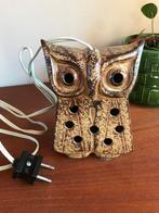 Vintage / retro lamp / waxinelichthouder uil 🦉, Ophalen of Verzenden, Gebruikt, Vintage, retro, Minder dan 50 cm