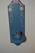 prachtige handbeschilderde ZWEEDS DESIGN wandkandelaar, Diversen, Kerst, Ophalen of Verzenden, Zo goed als nieuw