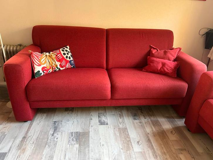 2- en 3-zits bank, Huis en Inrichting, Banken | Bankstellen, Gebruikt, Rechte bank, Overige maten, 150 tot 200 cm, 75 tot 100 cm