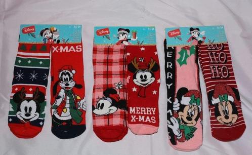 Disney Mickey en Minnie Mouse en Goofy 3x 2 paar kerstsokken, Verzamelen, Disney, Nieuw, Kleding of Textiel, Mickey Mouse, Ophalen of Verzenden