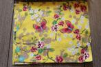 100% katoen quilt lap stof - geel met bloemen vlinder #1818, Geel, Nieuw, Ophalen of Verzenden, Katoen