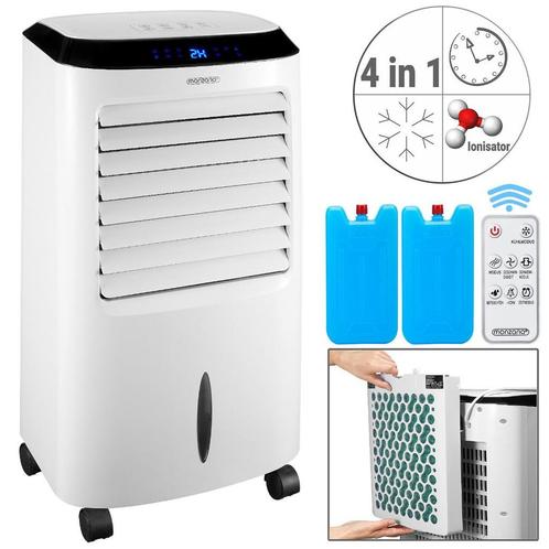 4 in 1 mobiele aircooler, wit, ionisator, luchtbevochtiger,, Witgoed en Apparatuur, Airco's, Nieuw, Mobiele airco, 100 m³ of groter