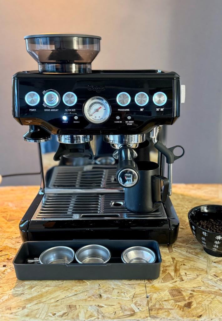 sage barista express, Witgoed en Apparatuur, Koffiezetapparaten, Refurbished, Koffiebonen, Espresso apparaat, 4 tot 10 kopjes