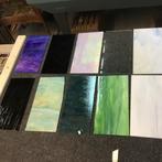 10 nieuwe glasplaatjes voor glas in lood of tiffany, Hobby en Vrije tijd, Ophalen of Verzenden, Nieuw