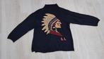 Ralph Lauren vintage indian head sweater trui '94 zeldzaam!, Blauw, Maat 42/44 (L), Ophalen of Verzenden, Ralph Lauren