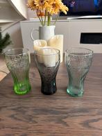 3 Coca Cola Glazen, Glas of Glazen, Gebruikt, Ophalen of Verzenden, Glas