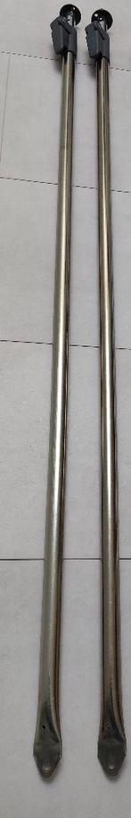 2 nwe stalen tent stokken dia 25/22mm, lang 130-220 cm, Ophalen of Verzenden, Nieuw