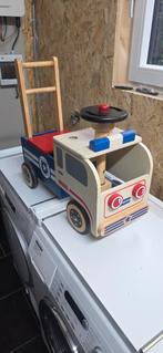 Leuke politie of brandweer loopauto, Ophalen of Verzenden, Gebruikt, Rij- of Hobbelspeelgoed