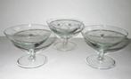 Vintage liquor of cognac glazen set karaf met drie glaasjes., Ophalen of Verzenden