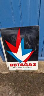 Reclame bord butagaz 1962, Verzamelen, Ophalen, Gebruikt, Reclamebord