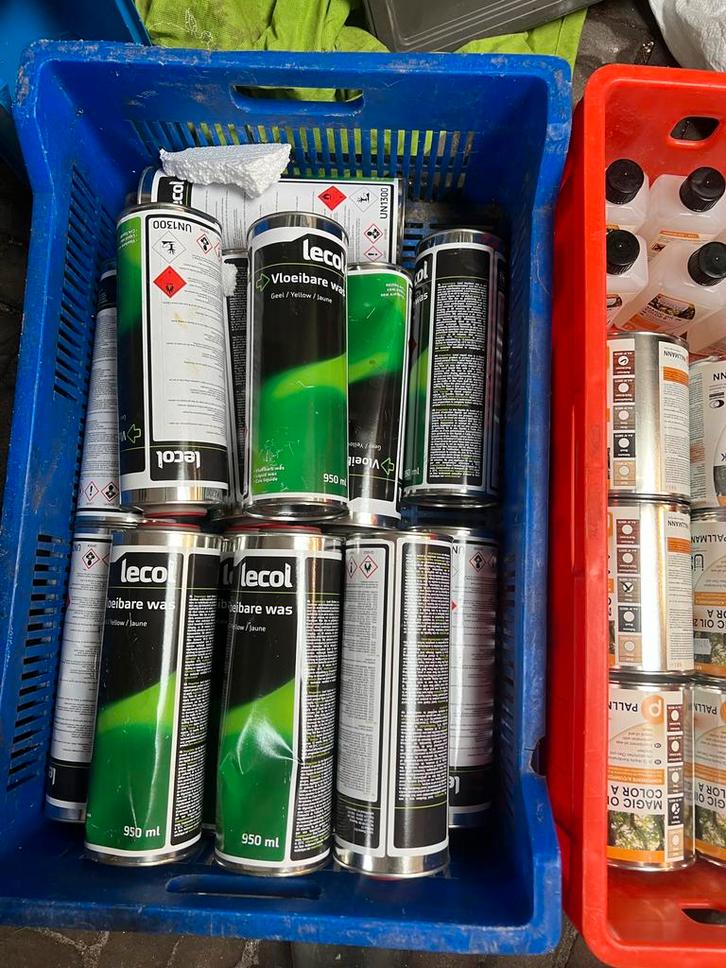 Leco Vloeibare Was - Diverse Kleuren & Inhoud, Doe-het-zelf en Verbouw, Verf, Beits en Lak, Gebruikt, Beits, Minder dan 5 liter