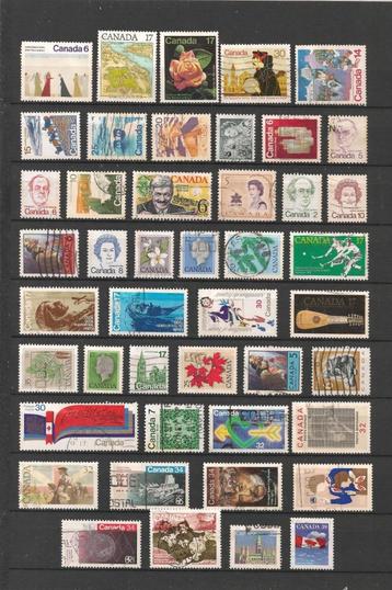 Canada 72 verschillende postzegels O. ADV. no.2 IJ. beschikbaar voor biedingen