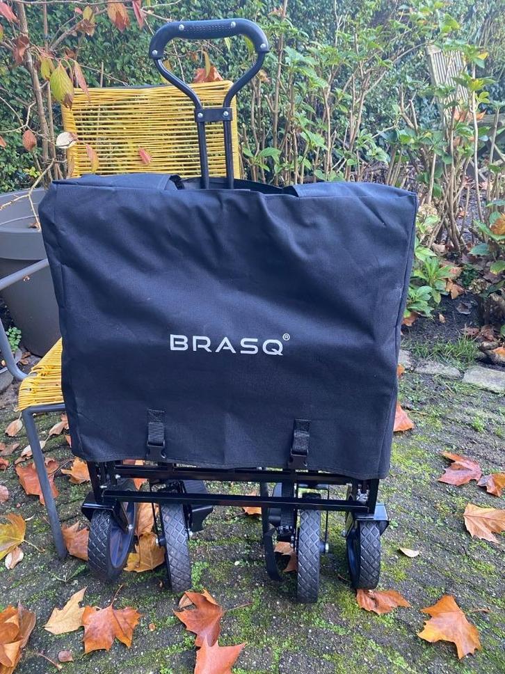 BRASQ Bolderkar Opvouwbaar -  Zwart, Caravans en Kamperen, Bolderkarren, Nieuw, Opvouwbaar, Ophalen