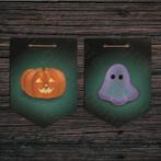 Halloween slinger printen – Pompoen en spook – Printable, Verzenden, Nieuw