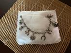 Vintage Zilveren bedelarmband met diverse hangers, Ophalen of Verzenden, Gebruikt, Zilver, Met bedels of kralen