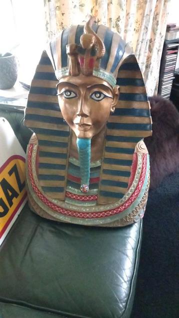  Egyptische toetanchamon houten beeld  beschikbaar voor biedingen