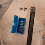 Boorbeitel plus plaatjes., Doe-het-zelf en Verbouw, Ophalen of Verzenden, Metaaldraaibank