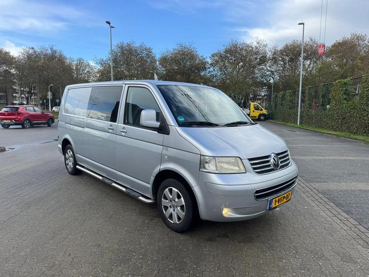 Volkswagen Transporter 2.5 TDI 340 Trendline DC, Auto's, Bestelauto's, Bedrijf, Te koop, ABS, Airbags, Boordcomputer, Lichtmetalen velgen