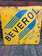 Reclamebord emaille van Beverol, Ophalen of Verzenden, Gebruikt, Reclamebord
