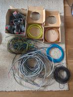 Installatiedraad, buitenkabel & inbouwdozen - groot lot!, Doe-het-zelf en Verbouw, Elektra en Kabels, Ophalen of Verzenden
