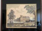 Ingelijste prent ‘Curia Hollandiae Exterior’ – Binnenhof, Antiek en Kunst, Ophalen of Verzenden
