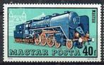 Hongarije 1972 Stoomlocomotief trein, Ophalen of Verzenden, Gestempeld, Treinen