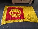 Shell vlag groot oude logo, Ophalen of Verzenden, Zo goed als nieuw, Reclamebord