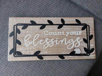 Schilderij 'Count your blessings' (nieuw) beschikbaar voor biedingen