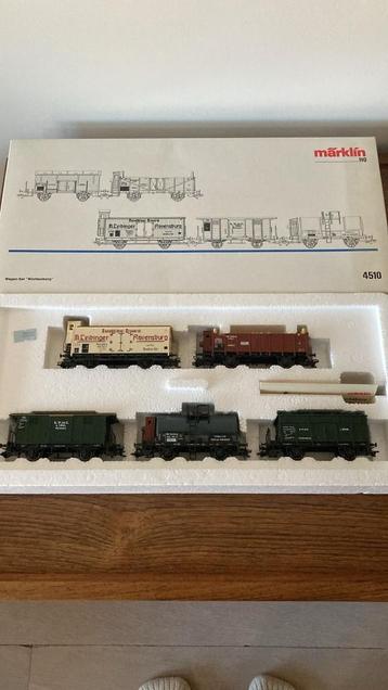 Marklin ho 4510 set wagons nieuwstaat beschikbaar voor biedingen