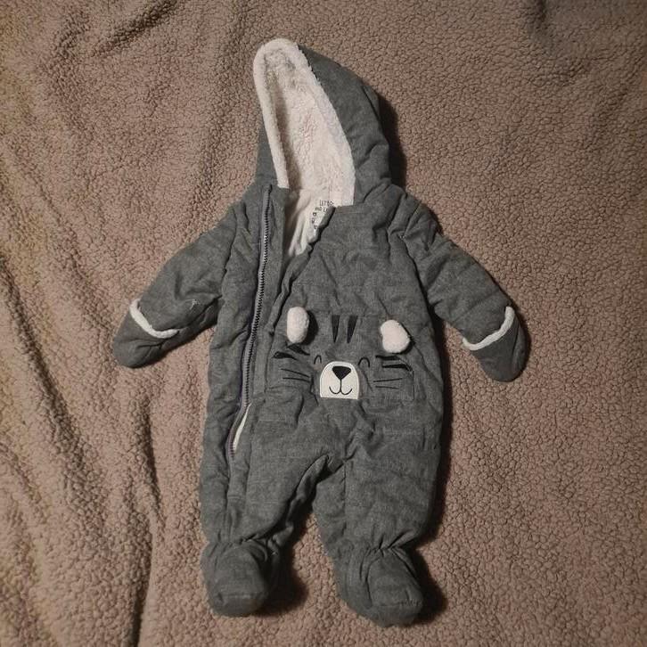 Skipak | maat 62 | C&A | licht grijs| Sneeuwpak, Kinderen en Baby's, Babykleding | Maat 62, Zo goed als nieuw, Jongetje of Meisje